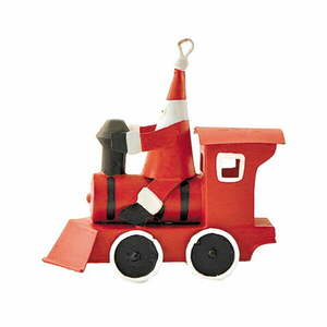 Dekoracja świąteczna G-Bork Santa in Red Train obraz