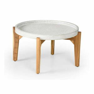 Ogrodowy stolik z szarym betonowym blatem Bonami Selection Bari, ø 70 cm obraz