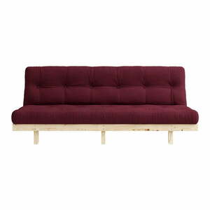 Sofa rozkładana Karup Design Lean Raw Bordeaux obraz