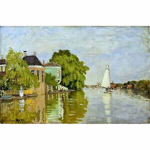 Reprodukcja obrazu Claude'a Moneta – Houses on the Achterzaan, 90x60 cm obraz