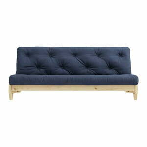 Sofa rozkładana z ciemnoniebieskim pokryciem Karup Design Fresh Natural/Navy obraz