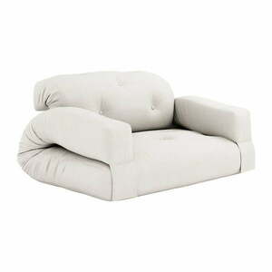 Sofa rozkładana z jasnobeżowym obiciem Karup Design Hippo Natural obraz