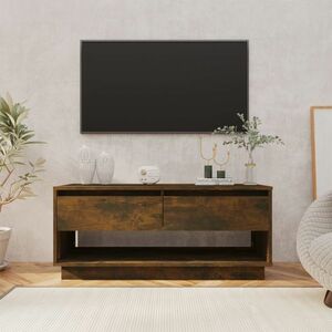 vidaXL Szafka pod TV, przydymiony dąb, 102x41x44 cm, płyta wiórowa obraz