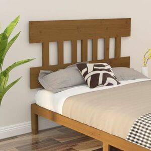 vidaXL Wezgłowie łóżka, miodowy brąz, 163, 5x3x81 cm, drewno sosnowe obraz