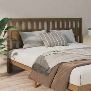 vidaXL Wezgłowie łóżka, miodowy brąz, 125, 5x4x100 cm, drewno sosnowe obraz