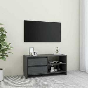 vidaXL Szafka pod TV, szara, 80x31x39 cm, drewno sosnowe obraz