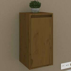 vidaXL Szafka ścienna, miodowy brąz, 30x30x60 cm, lite drewno sosnowe obraz