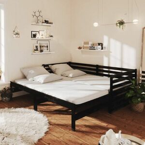 vidaXL Rozkładana rama łóżka/sofy, drewno sosnowe, 90x200 cm obraz
