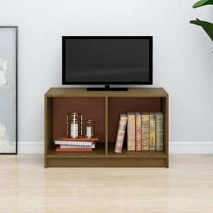 vidaXL Szafka pod TV, miodowy brąz, 70x33x42 cm, drewno sosnowe obraz