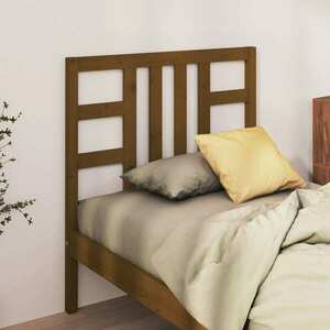 vidaXL Wezgłowie łóżka, miodowy brąz, 81x4x100 cm, lite drewno sosnowe obraz