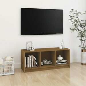 vidaXL Szafka pod TV, miodowy brąz, 104x33x41 cm, drewno sosnowe obraz