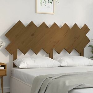 vidaXL Wezgłowie łóżka, miodowy brąz, 151, 5x3x81 cm, drewno sosnowe obraz