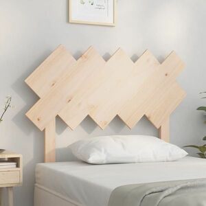 vidaXL Wezgłowie łóżka, 104x3x80, 5 cm, lite drewno sosnowe obraz