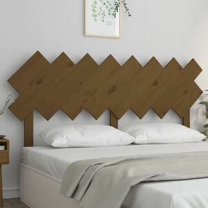 vidaXL Wezgłowie łóżka, miodowy brąz, 159, 5x3x80, 5 cm, drewno sosnowe obraz