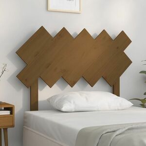 vidaXL Wezgłowie łóżka, miodowy brąz, 104x3x80, 5 cm, drewno sosnowe obraz