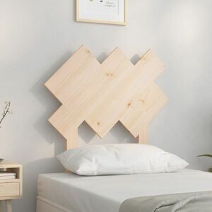 vidaXL Wezgłowie łóżka, 72, 5x3x81 cm, lite drewno sosnowe obraz