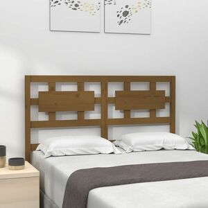 vidaXL Wezgłowie łóżka, miodowy brąz, 205, 5x4x100 cm, drewno sosnowe obraz