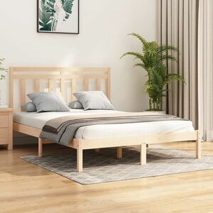 vidaXL Rama łóżka, lite drewno, 120x200 cm obraz