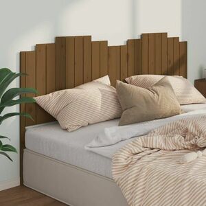 vidaXL Wezgłowie łóżka, miodowy brąz, 206x4x110 cm, drewno sosnowe obraz