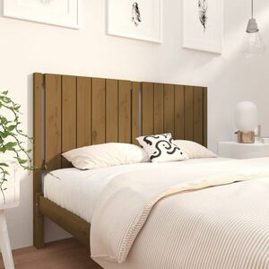 vidaXL Wezgłowie łóżka, miodowy brąz, 145, 5x4x100 cm, drewno sosnowe obraz