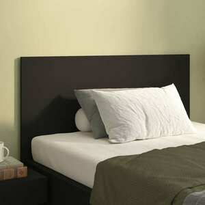 vidaXL Wezgłowie łóżka, czarne, 120x1, 5x80 cm, materiał drewnopochodny obraz