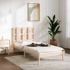 vidaXL Rama łóżka, lite drewno sosnowe, 100x200 cm obraz