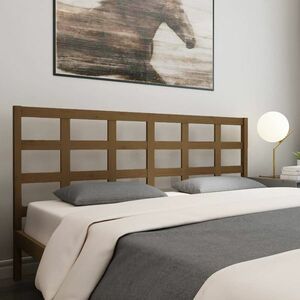 vidaXL Wezgłowie łóżka, miodowy brąz, 185, 5x4x100 cm, drewno sosnowe obraz