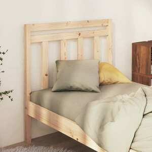 vidaXL Wezgłowie łóżka, 96x4x100 cm, lite drewno sosnowe obraz