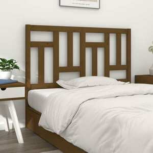 vidaXL Wezgłowie łóżka, miodowy brąz, 125, 5x4x100 cm, drewno sosnowe obraz