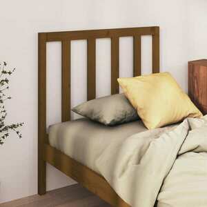 vidaXL Wezgłowie łóżka, miodowy brąz, 81x4x100 cm, lite drewno sosnowe obraz