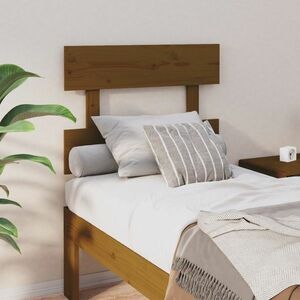 vidaXL Wezgłowie łóżka, miodowy brąz, 78, 5x3x81cm, lite drewno sosnowe obraz