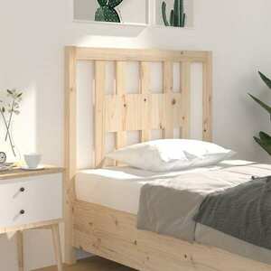 vidaXL Wezgłowie łóżka, 96x4x100 cm, lite drewno sosnowe obraz