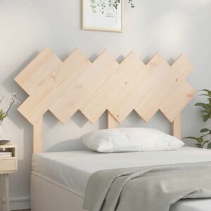 vidaXL Wezgłowie łóżka, 132x3x81 cm, lite drewno sosnowe obraz