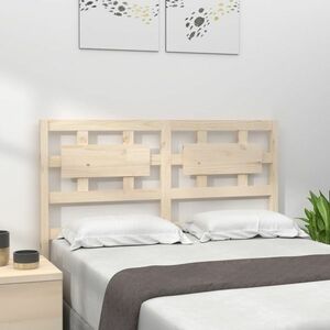 vidaXL Wezgłowie łóżka, 125, 5x4x100 cm, lite drewno sosnowe obraz