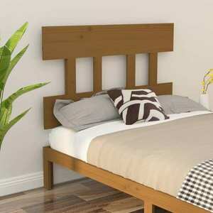 vidaXL Wezgłowie łóżka, miodowy brąz, 93, 5x3x81cm, lite drewno sosnowe obraz