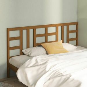 vidaXL Wezgłowie łóżka, miodowy brąz, 206x4x100 cm, drewno sosnowe obraz