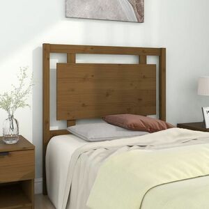 vidaXL Wezgłowie łóżka, miodowy brąz, 95, 5x4x100 cm, lita sosna obraz
