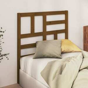 vidaXL Wezgłowie łóżka, miodowy brąz 106x4x104 cm, lite drewno sosnowe obraz