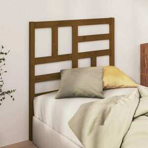 vidaXL Wezgłowie łóżka, miodowy brąz, 81x4x104 cm, lite drewno sosnowe obraz