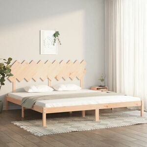 vidaXL Rama łóżka, 200x200 cm, lite drewno obraz