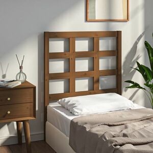 vidaXL Wezgłowie łóżka, miodowy brąz, 80, 5x4x100, lite drewno sosnowe obraz