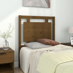 vidaXL Wezgłowie łóżka, miodowy brąz, 80, 5x4x100 cm, lita sosna obraz