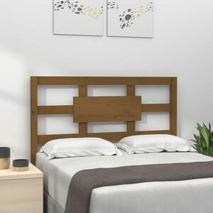 vidaXL Wezgłowie łóżka, miodowy brąz, 80, 5x4x100, lite drewno sosnowe obraz