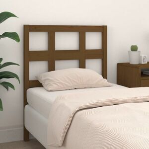 vidaXL Wezgłowie łóżka, miodowy brąz, 105, 5x4x100 cm, drewno sosnowe obraz
