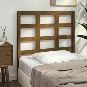 vidaXL Wezgłowie łóżka, miodowy brąz, 105, 5x4x100 cm, drewno sosnowe obraz