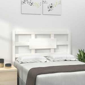 vidaXL Wezgłowie łóżka, białe, 95, 5x4x100 cm, lite drewno sosnowe obraz