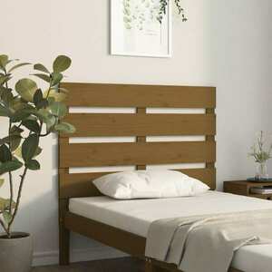 vidaXL Wezgłowie łóżka, miodowy brąz, 100x3x80 cm, drewno sosnowe obraz