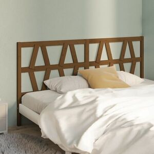 vidaXL Wezgłowie łóżka, miodowy brąz, 206x4x100 cm, drewno sosnowe obraz
