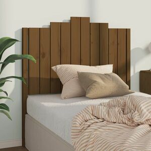 vidaXL Wezgłowie łóżka, miodowy brąz, 106x4x110 cm, drewno sosnowe obraz