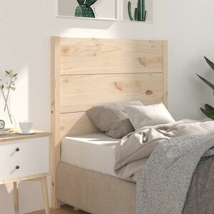 vidaXL Wezgłowie łóżka, 106x4x100 cm, lite drewno sosnowe obraz